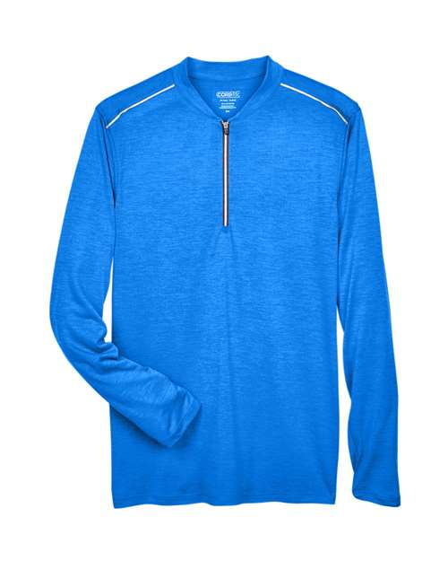 CORE365 CE401 Men's Kinetic Performance Quarter-Zip Pullover - True Royal/ Carbon