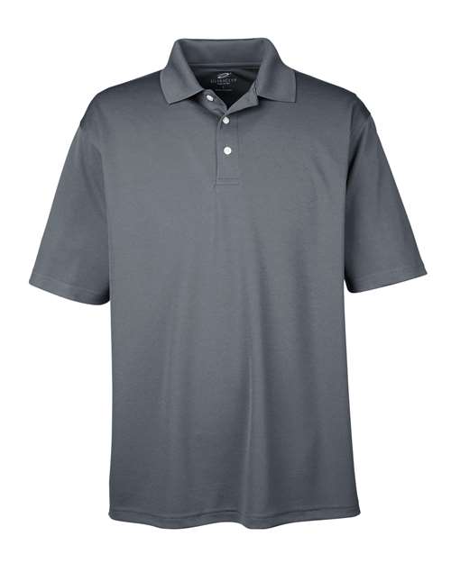 UltraClub 8445 Men's Cool & Dry Stain-Release Performance Polo - Charcoal
