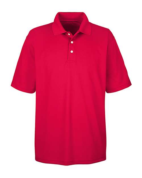 UltraClub 8445 Men's Cool & Dry Stain-Release Performance Polo - Red