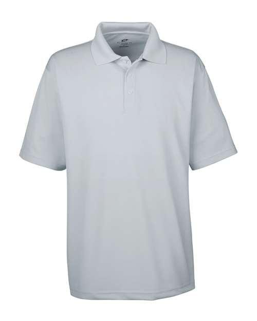 UltraClub 8445 Men's Cool & Dry Stain-Release Performance Polo - Silver