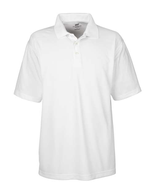 UltraClub 8445 Men's Cool & Dry Stain-Release Performance Polo - White