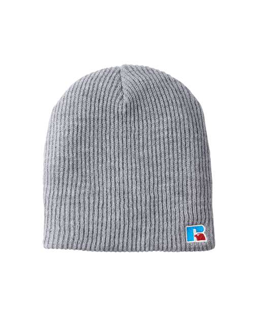 Load image into Gallery viewer, Russell Athletic UB89UHB Core R Patch Beanie - Grey Heather
