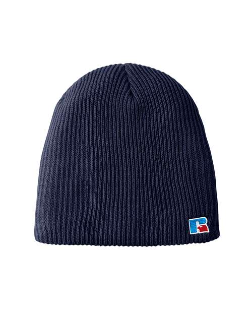 Load image into Gallery viewer, Russell Athletic UB89UHB Core R Patch Beanie - Navy
