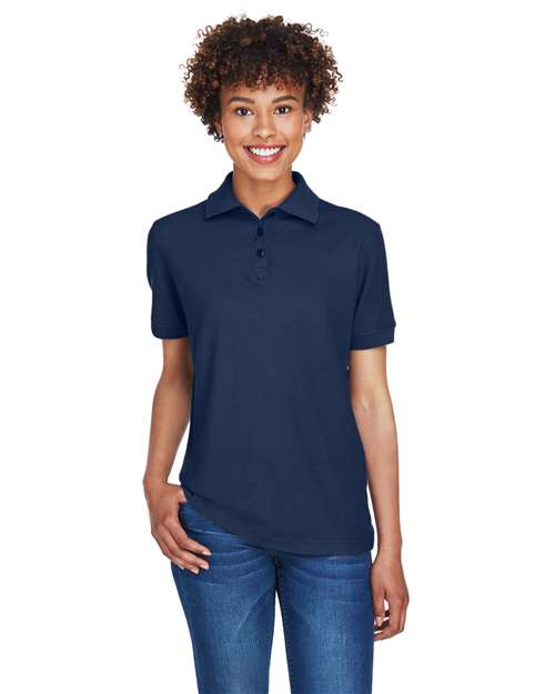 Load image into Gallery viewer, UltraClub 8541 Women's Whisper Pique Polo - Navy
