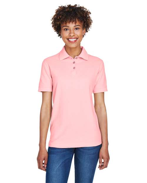 UltraClub 8541 Women's Whisper Pique Polo - Pink