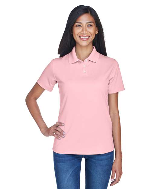 UltraClub 8445L Women's Cool & Dry Stain-Release Performance Polo - Pink