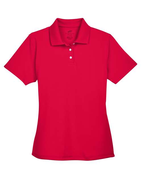 UltraClub 8445L Women's Cool & Dry Stain-Release Performance Polo - Red