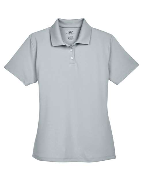 UltraClub 8445L Women's Cool & Dry Stain-Release Performance Polo - Silver