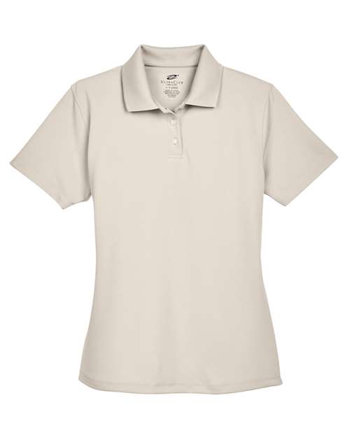 UltraClub 8445L Women's Cool & Dry Stain-Release Performance Polo - Stone