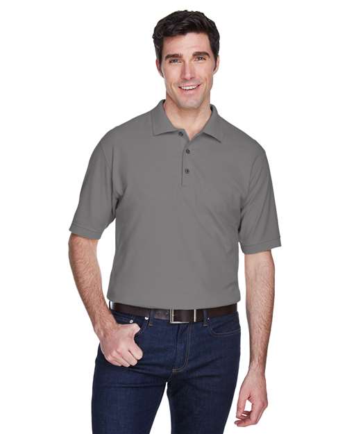 UltraClub 8540 Men's Whisper Piqué Polo - Graphite