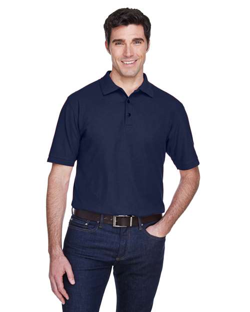 Load image into Gallery viewer, UltraClub 8540 Men's Whisper Piqué Polo - Navy

