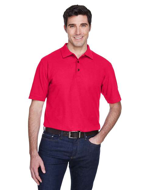 UltraClub 8540 Men's Whisper Piqué Polo - Red