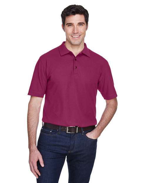Load image into Gallery viewer, UltraClub 8540 Men's Whisper Piqué Polo - Wine
