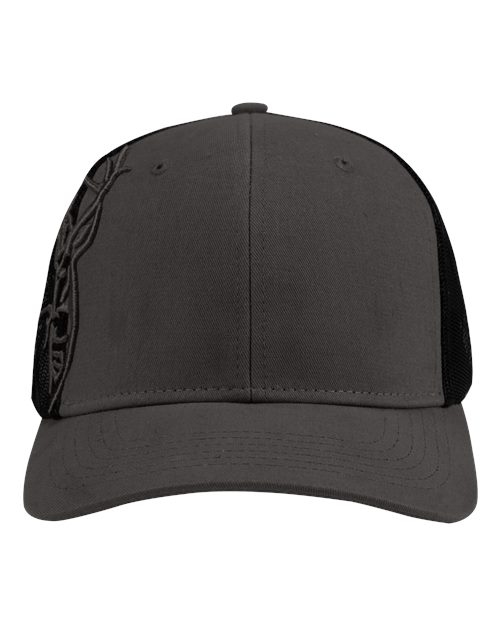 DRI DUCK 3321 3D Buck Pro Cap - Charcoal Mesh