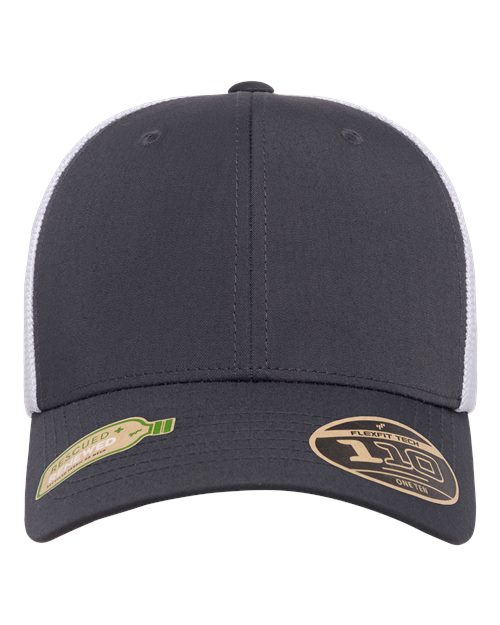 Flexfit 110R 110® Recycled Mesh Cap - Charcoal/ White