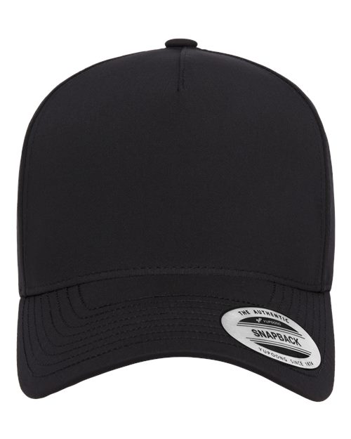 YP Classics 5389AP Five-Panel Snapback with Perforated Cap - Black