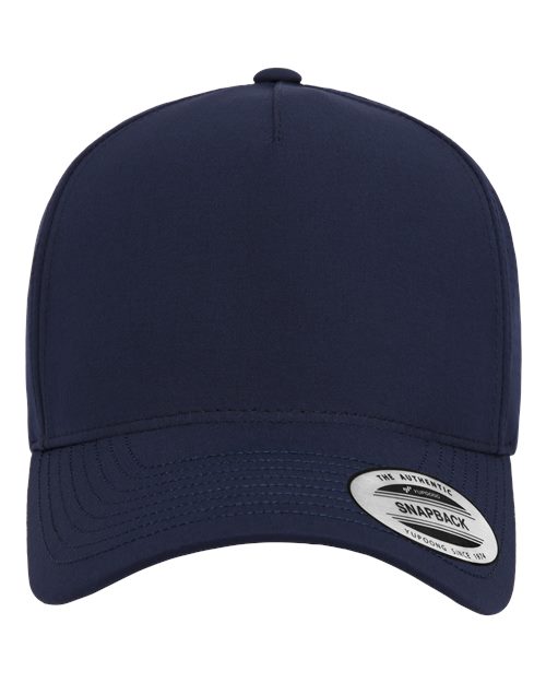 Load image into Gallery viewer, YP Classics 5389AP Five-Panel Snapback with Perforated Cap - Navy
