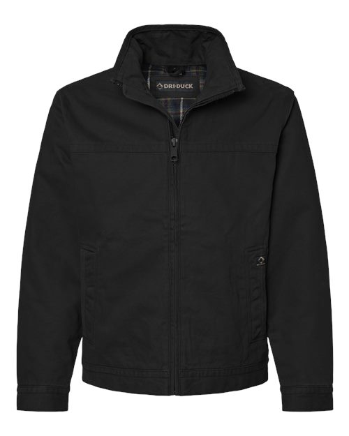 DRI DUCK 5028 Men's Maverick Boulder Cloth™ Jacket with Blanket Lining - Black