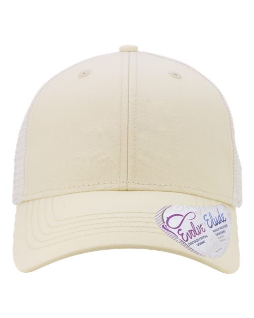 Load image into Gallery viewer, Infinity Her CHARLIE Women's Modern Trucker Cap - Vanilla/ White
