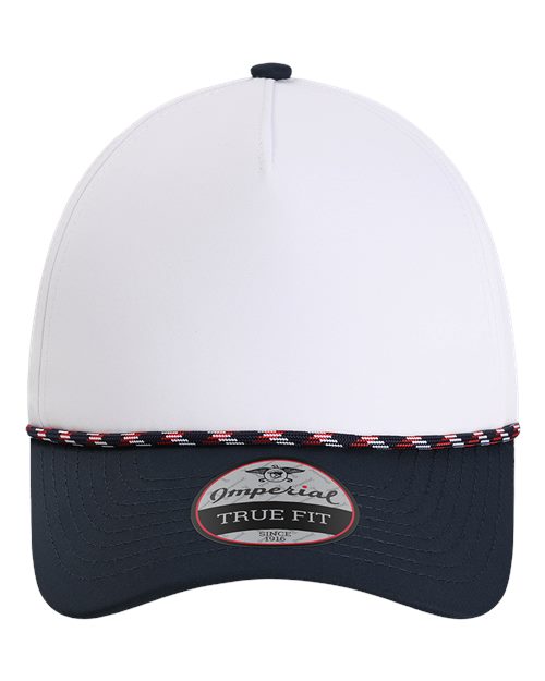 Load image into Gallery viewer, Imperial 5054 The Wrightson Cap - White/ Navy/ Navy/ Red/ White
