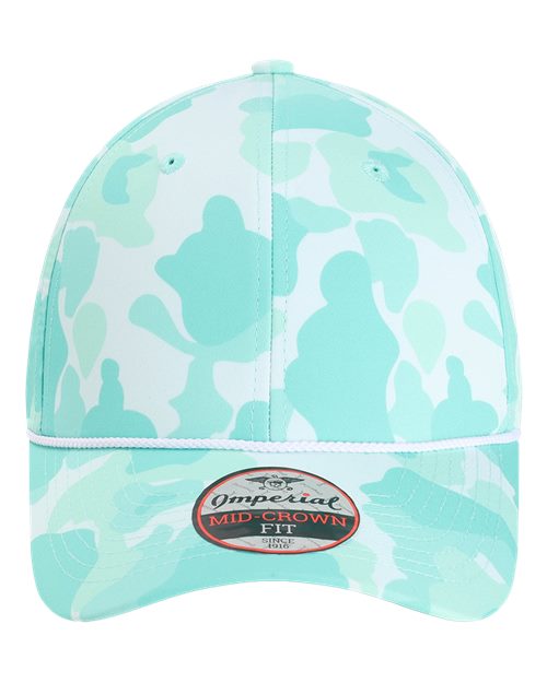 Imperial 5058 The Outtasite Cap - Frog Skin Camo Aqua