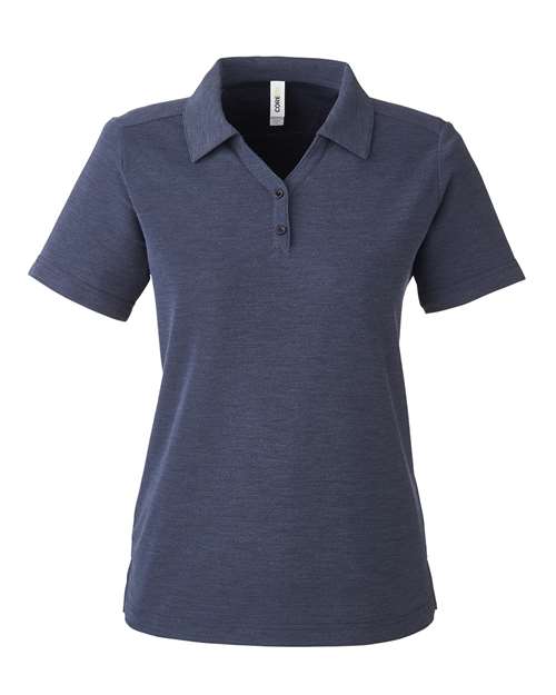 CORE365 CE112W Women's Fusion ChromaSoft™ Pique Polo - Classic Navy Heather