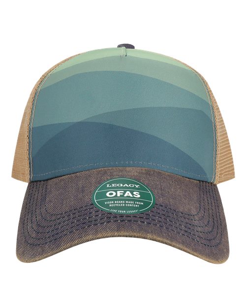 Load image into Gallery viewer, LEGACY OFAFP Old Favorite Five-Panel Trucker Cap - Rolling Mountains

