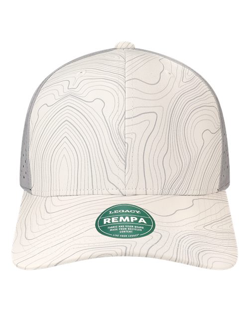 Load image into Gallery viewer, LEGACY REMPA Reclaim Mid-Pro Adjustable Cap - White Grey Topo
