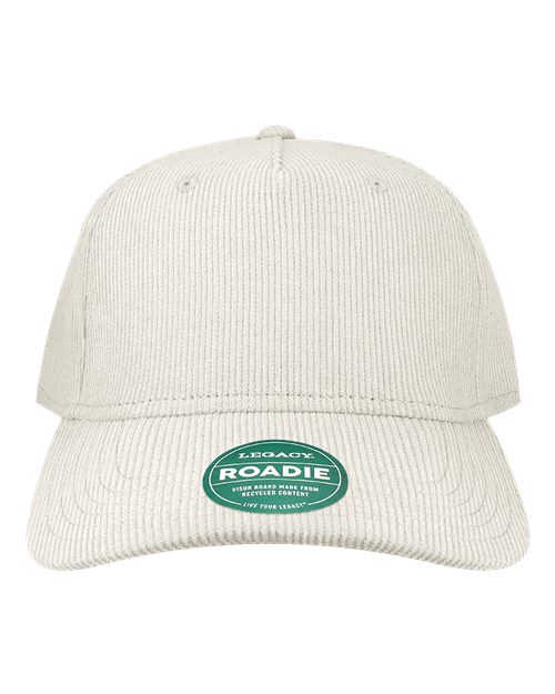 LEGACY ROADIE Five-Panel Adjustable Cap - Ivory Corduroy