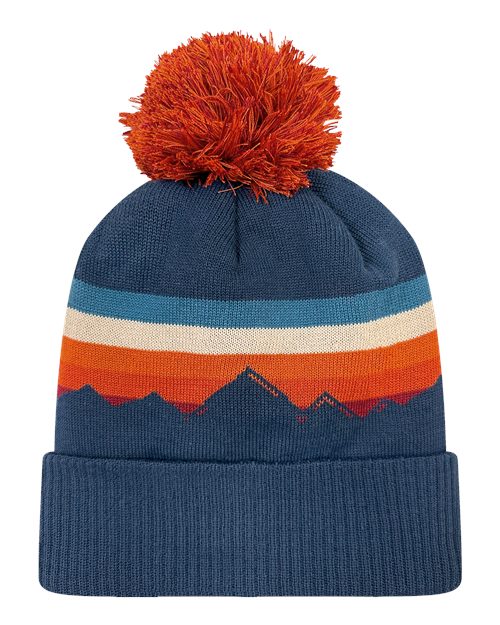 LOCALE GRNDSR Grand Recycled Beanie - Alpenglow/ Navy