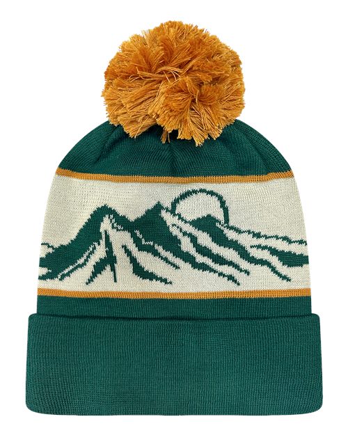 LOCALE GRNDSR Grand Recycled Beanie - Flatirons/ Teal