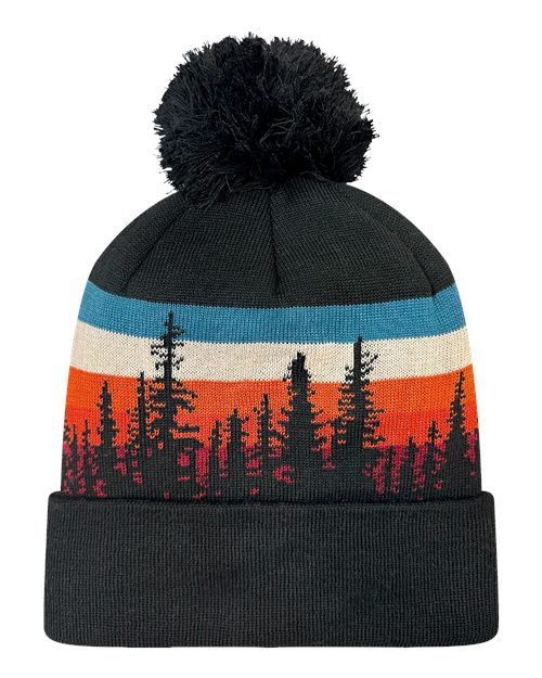 LOCALE GRNDSR Grand Recycled Beanie - Lodgepole/ Black