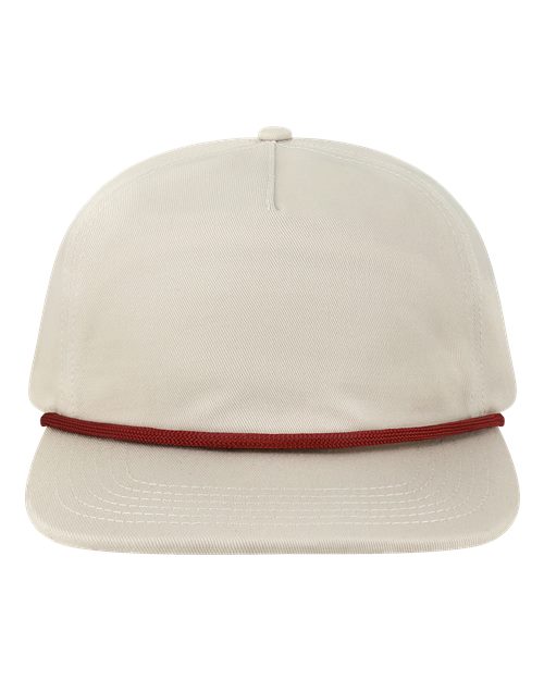 LOCALE WILSON Five-Panel Rope Cap - Cream