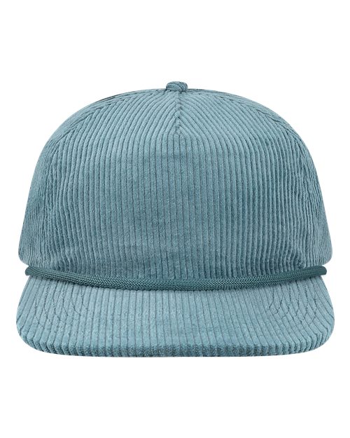 Load image into Gallery viewer, LOCALE WILSON Five-Panel Rope Cap - Lake Blue Corduroy
