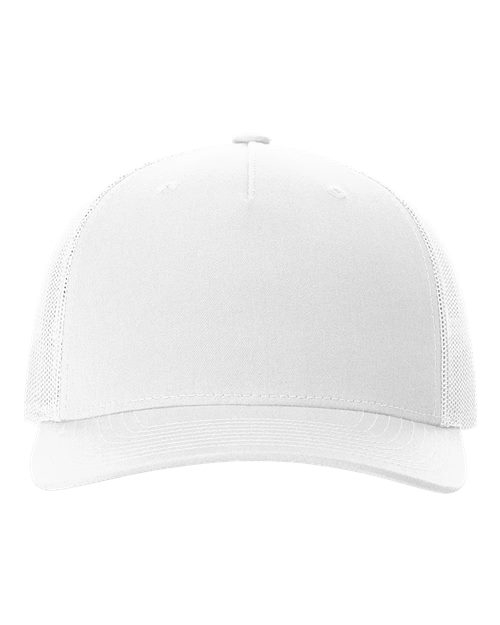 Load image into Gallery viewer, Richardson 112FP Five-Panel Trucker Cap - White
