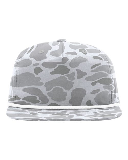 Richardson 256P Printed Umpqua Gramps Cap - Blizzard Duck Camo/ White