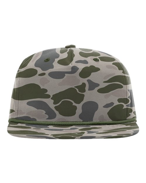 Richardson 256P Printed Umpqua Gramps Cap - Marsh Duck Camo/ Olive Green