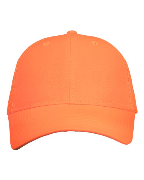 Valucap VC400 Mesh-Back Twill Trucker Cap - Neon Orange