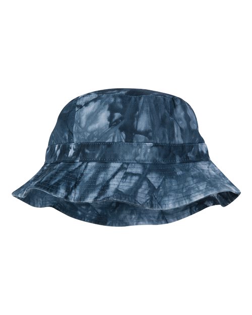 Adams Headwear VA101 Vacationer Bucket Hat - Navy Tie Dye