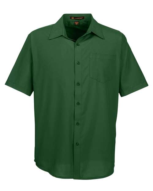 Harriton M610S Men's Paradise Short Sleeve Performance Shirt - Palm Green