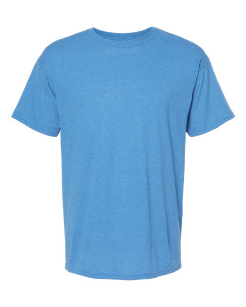 M&O 4800 Men's Gold Soft Touch T-Shirt - Heather Turquoise