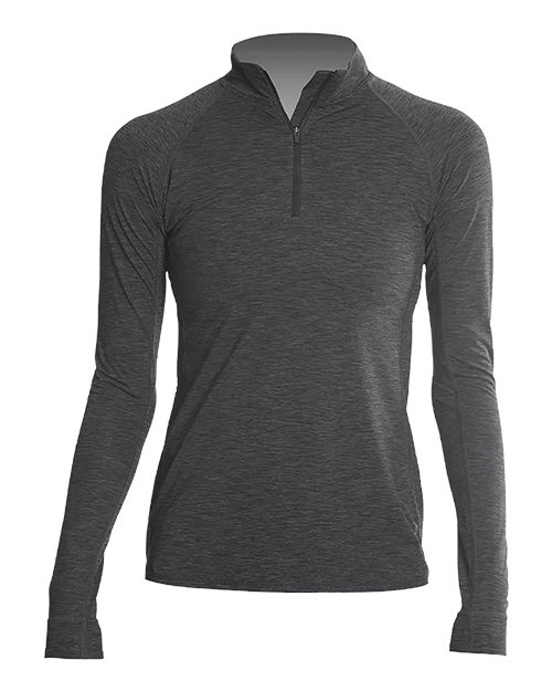 Load image into Gallery viewer, ANETIK WSFLTL0 Women's Flight Tech Quarter-Zip Pullover - Charcoal Heathered
