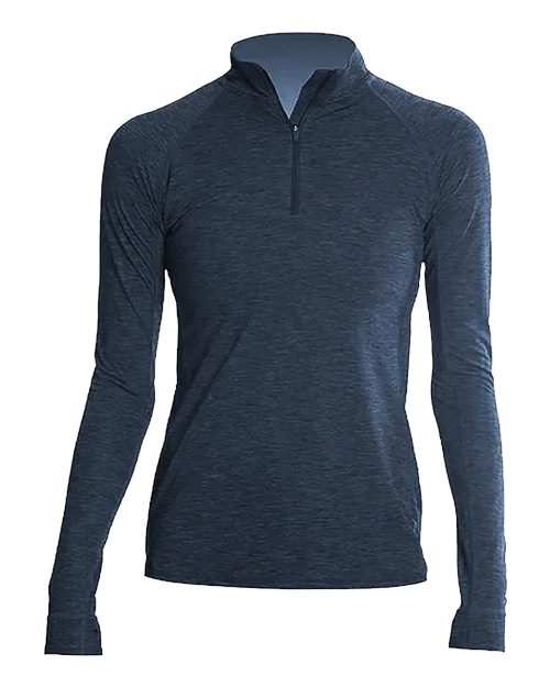 ANETIK WSFLTL0 Women's Flight Tech Quarter-Zip Pullover - Midnight Heathered