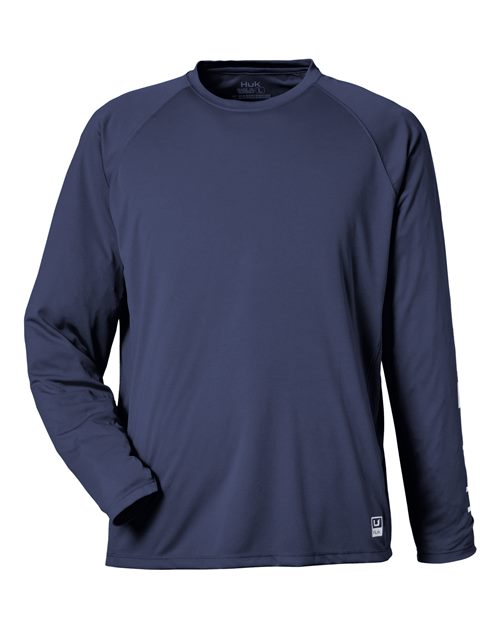 Load image into Gallery viewer, HUK H12L009 Men's LoPro Pursuit Long Sleeve T-Shirt - Naval Academy
