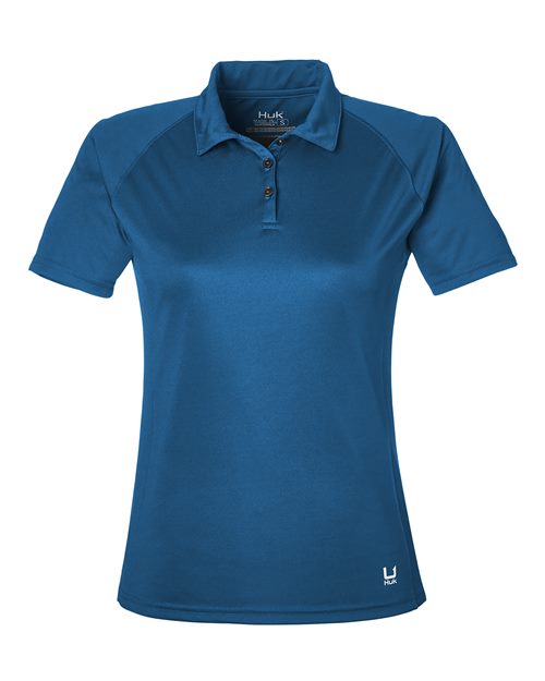 HUK H612L03 Women’s LoPro Solid Performance Polo - Set Sail