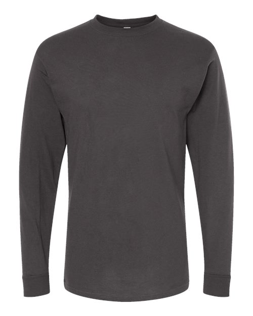 Load image into Gallery viewer, M&amp;O 4820 Unisex Gold Soft Touch Long Sleeve T-Shirt - Charcoal
