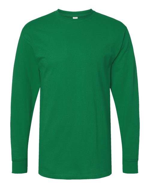 Load image into Gallery viewer, M&amp;O 4820 Unisex Gold Soft Touch Long Sleeve T-Shirt - Fine Kelly Green

