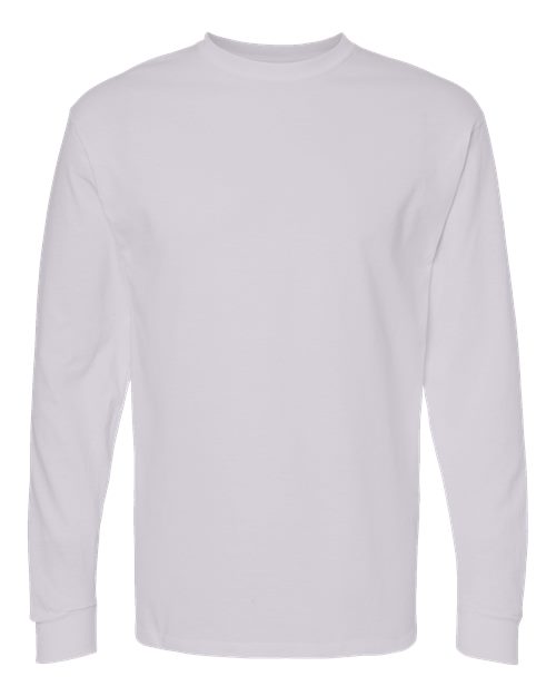 M&O 4820 Unisex Gold Soft Touch Long Sleeve T-Shirt - Silver