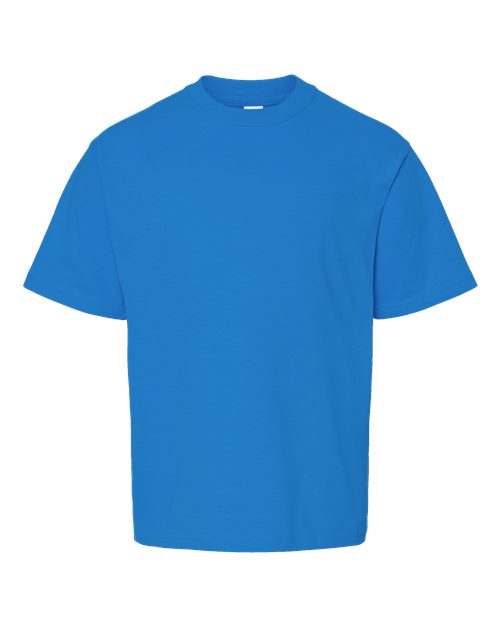 Load image into Gallery viewer, M&amp;O 4850 Youth Gold Soft Touch T-Shirt - Ocean Blue
