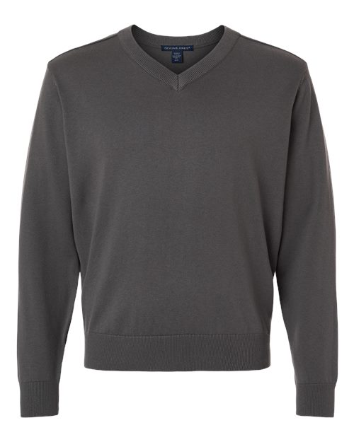Devon & Jones DG445 Men's New Classics V-Neck Sweater - Graphite